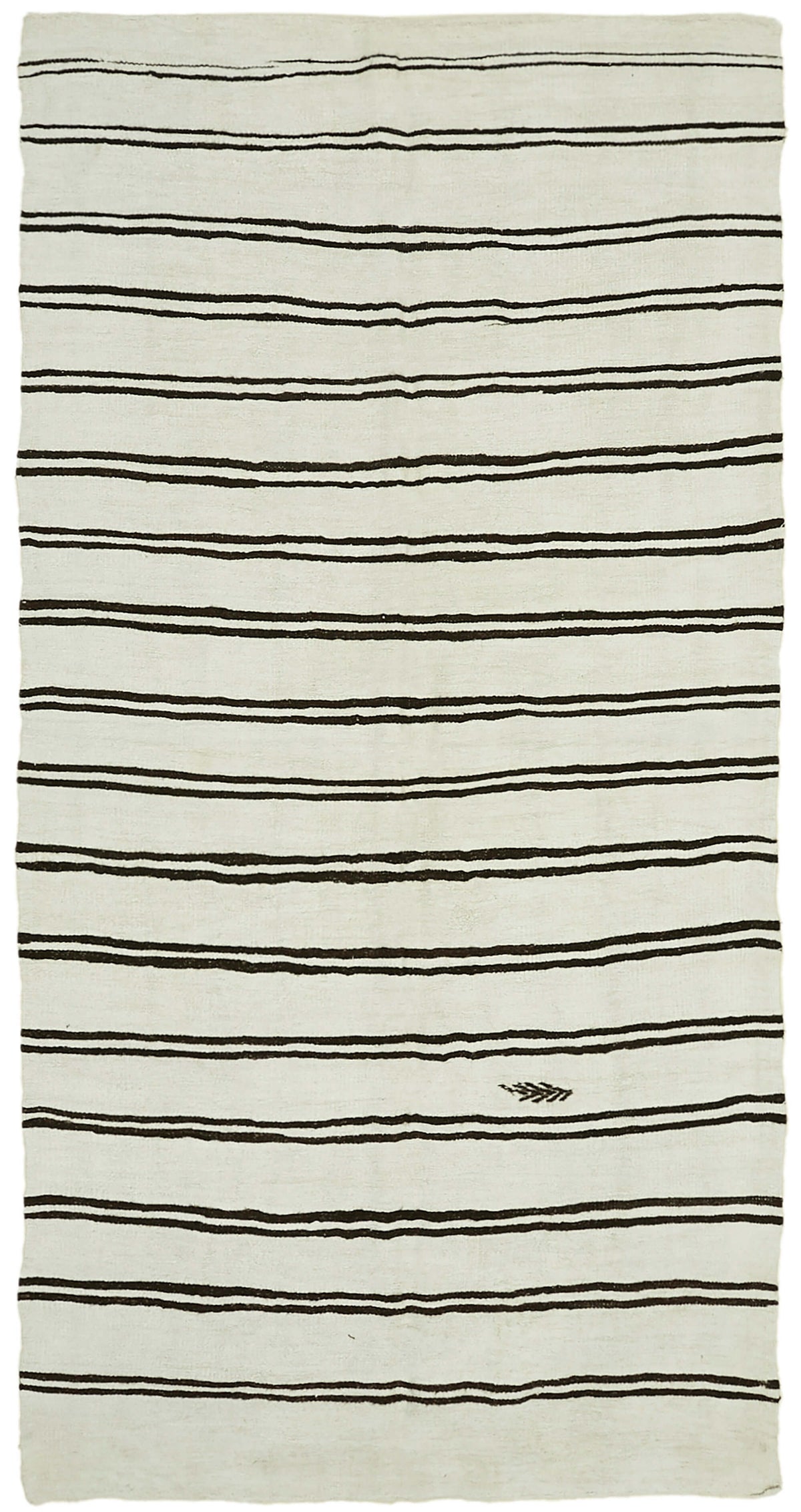 7x13 White Hemp Kilim Rug - 42107