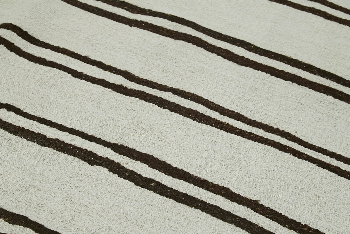 7x13 White Hemp Kilim Rug - 42107