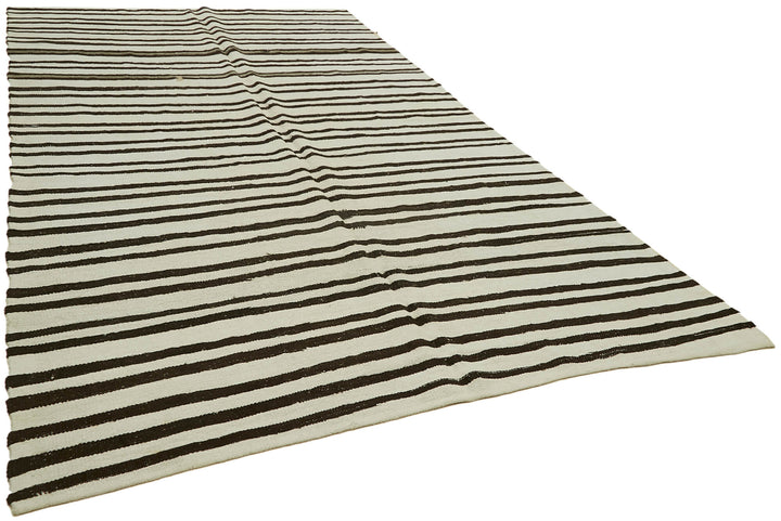 7x12 White Hemp Kilim Rug - 42109