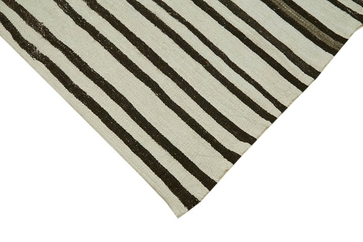 7x12 White Hemp Kilim Rug - 42109