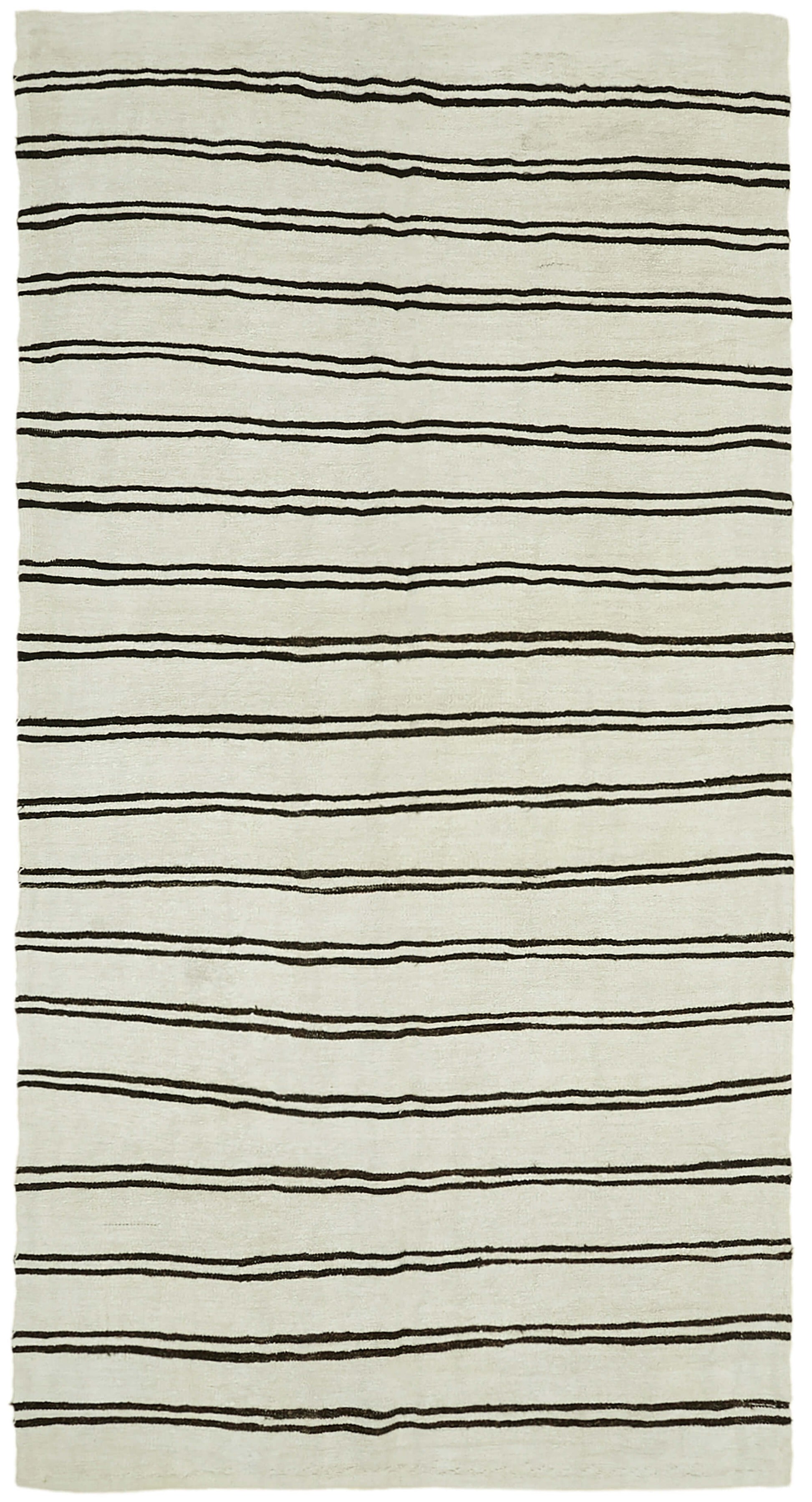 7x13 White Hemp Kilim Rug - 42110