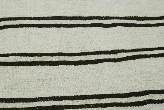 7x13 White Hemp Kilim Rug - 42110
