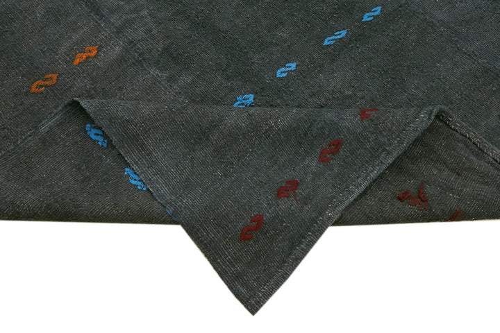 10x12 Grey Hemp Kilim Rug - 42112