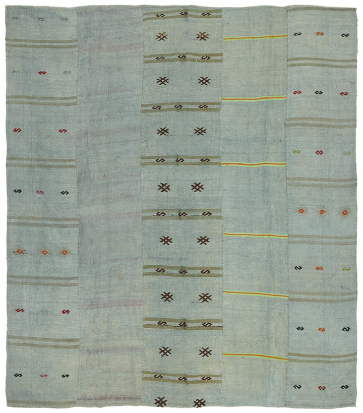 10x11 Blue Hemp Kilim Rug - 42113