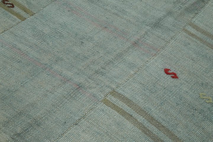 10x11 Blue Hemp Kilim Rug - 42113