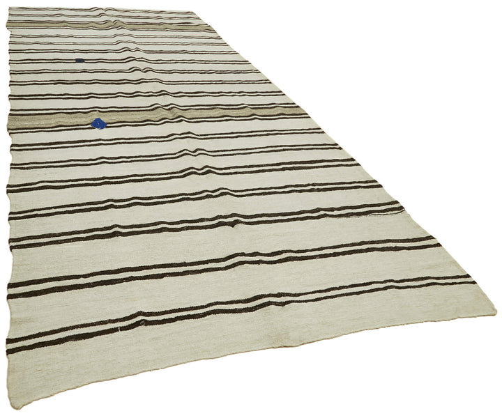 6x14 Beige Hemp Kilim Rug - 42115