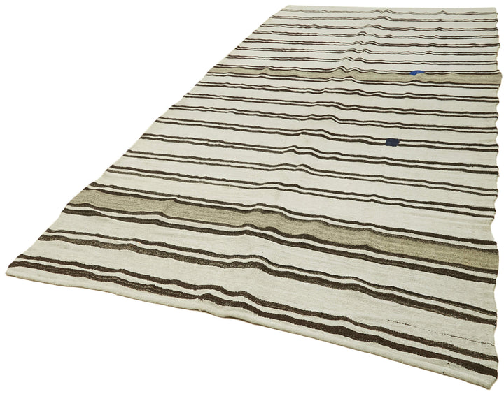 6x14 Beige Hemp Kilim Rug - 42115