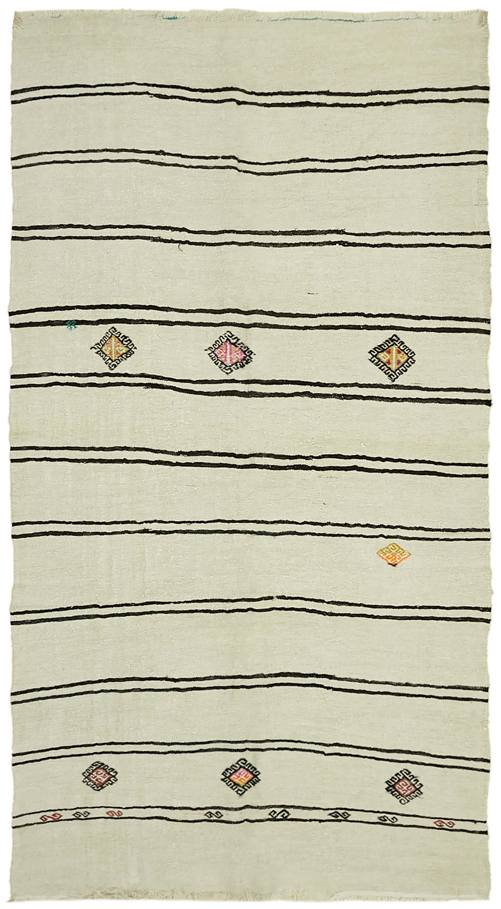 7x12 Beige Hemp Kilim Rug - 42116