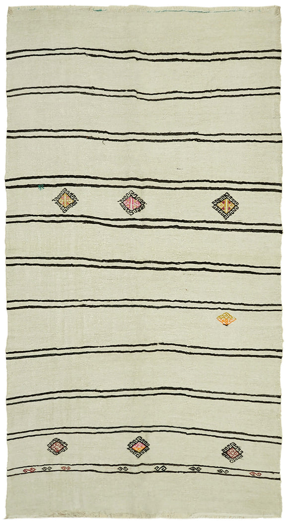 7x12 Beige Hemp Kilim Rug - 42116