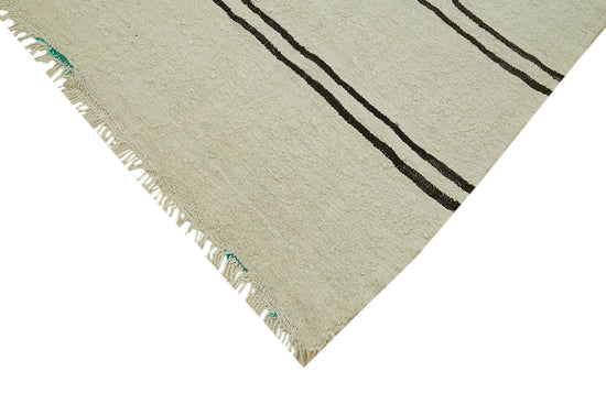 7x12 Beige Hemp Kilim Rug - 42116