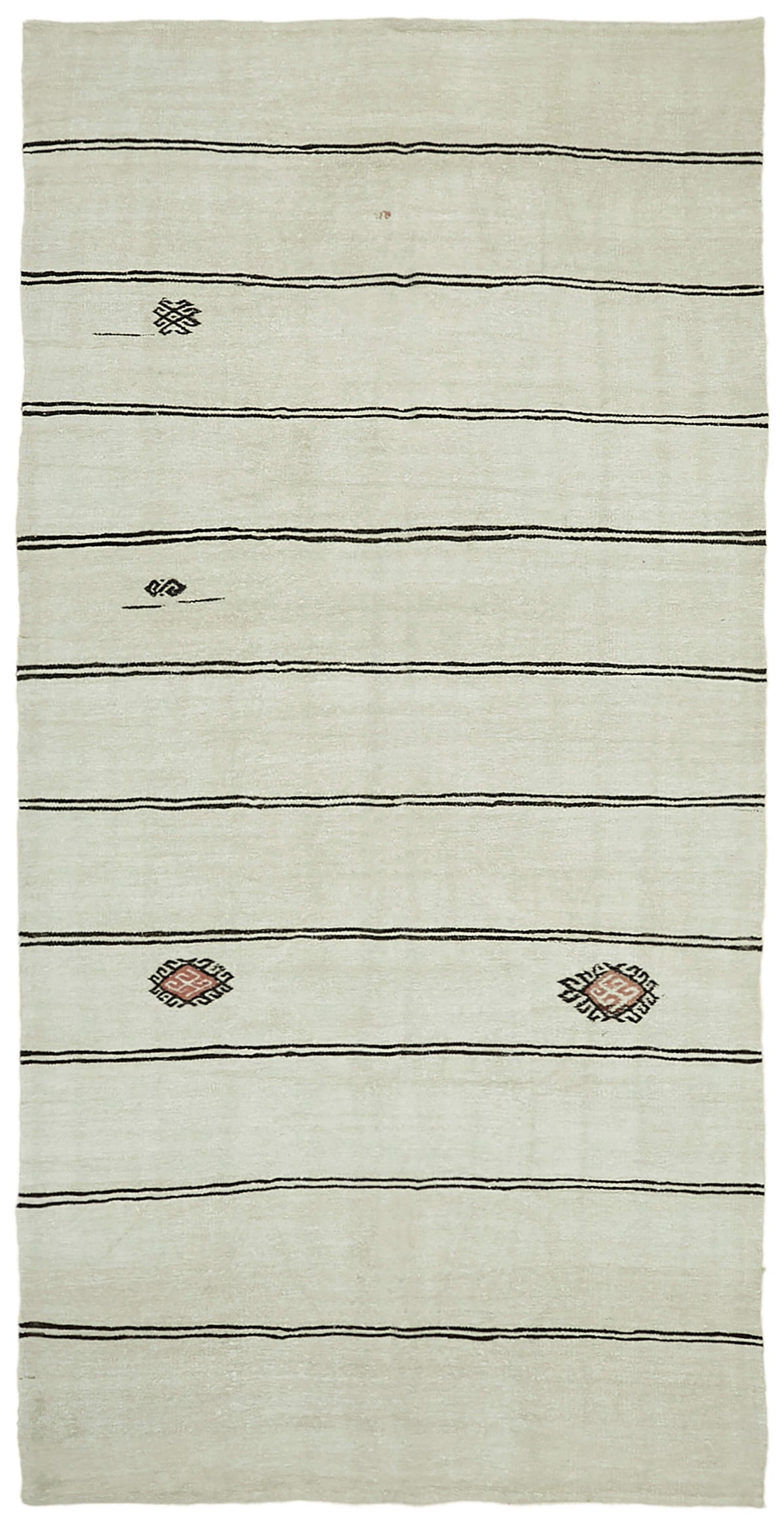 6x12 Beige Hemp Kilim Rug - 42117