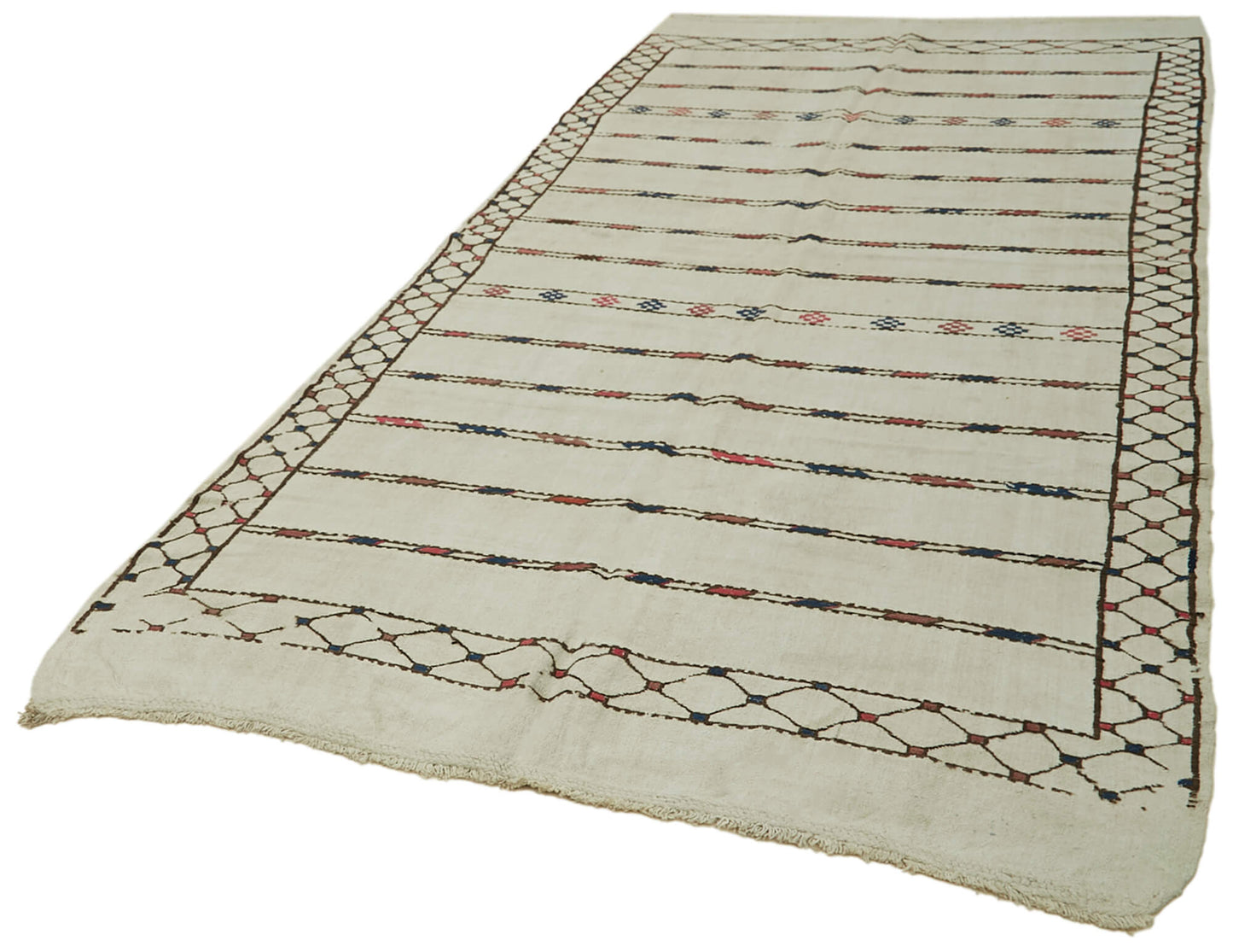 5x10 Beige Hemp Kilim Rug - 42118