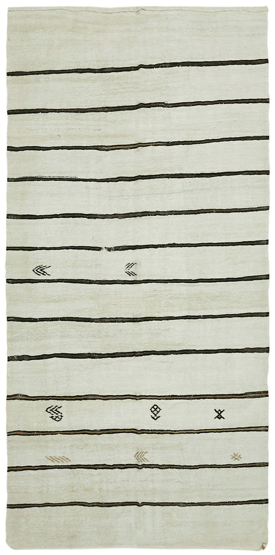 6x12 Beige Hemp Kilim Rug - 42120