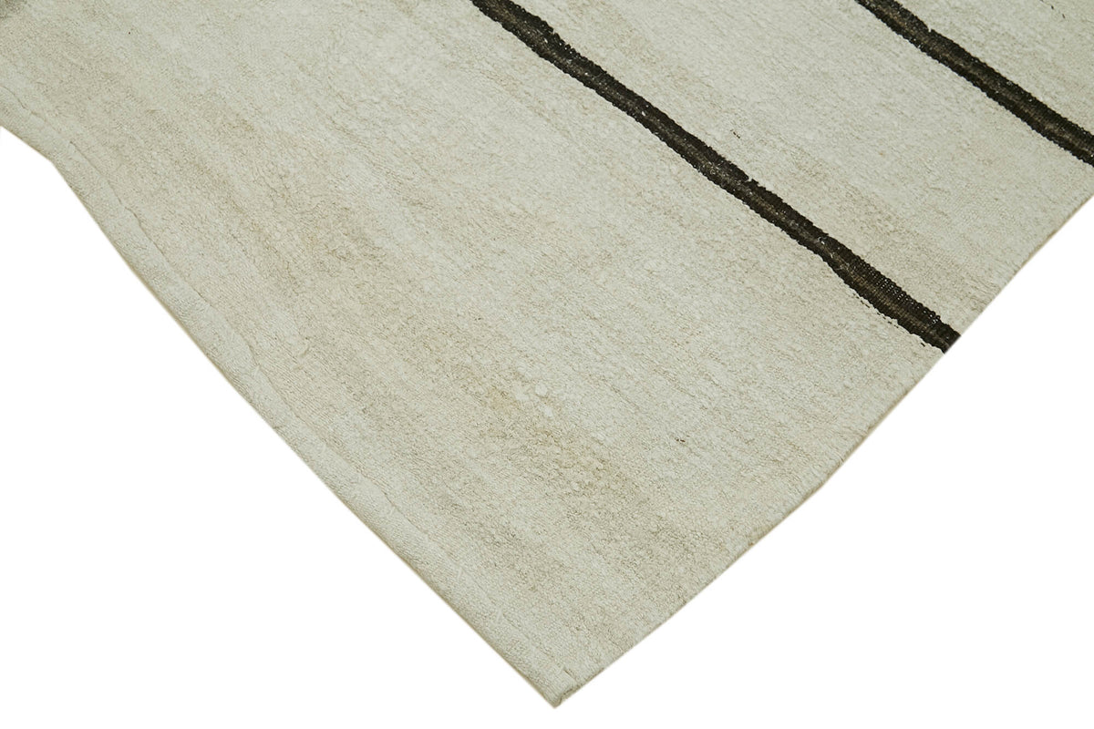 6x12 Beige Hemp Kilim Rug - 42120