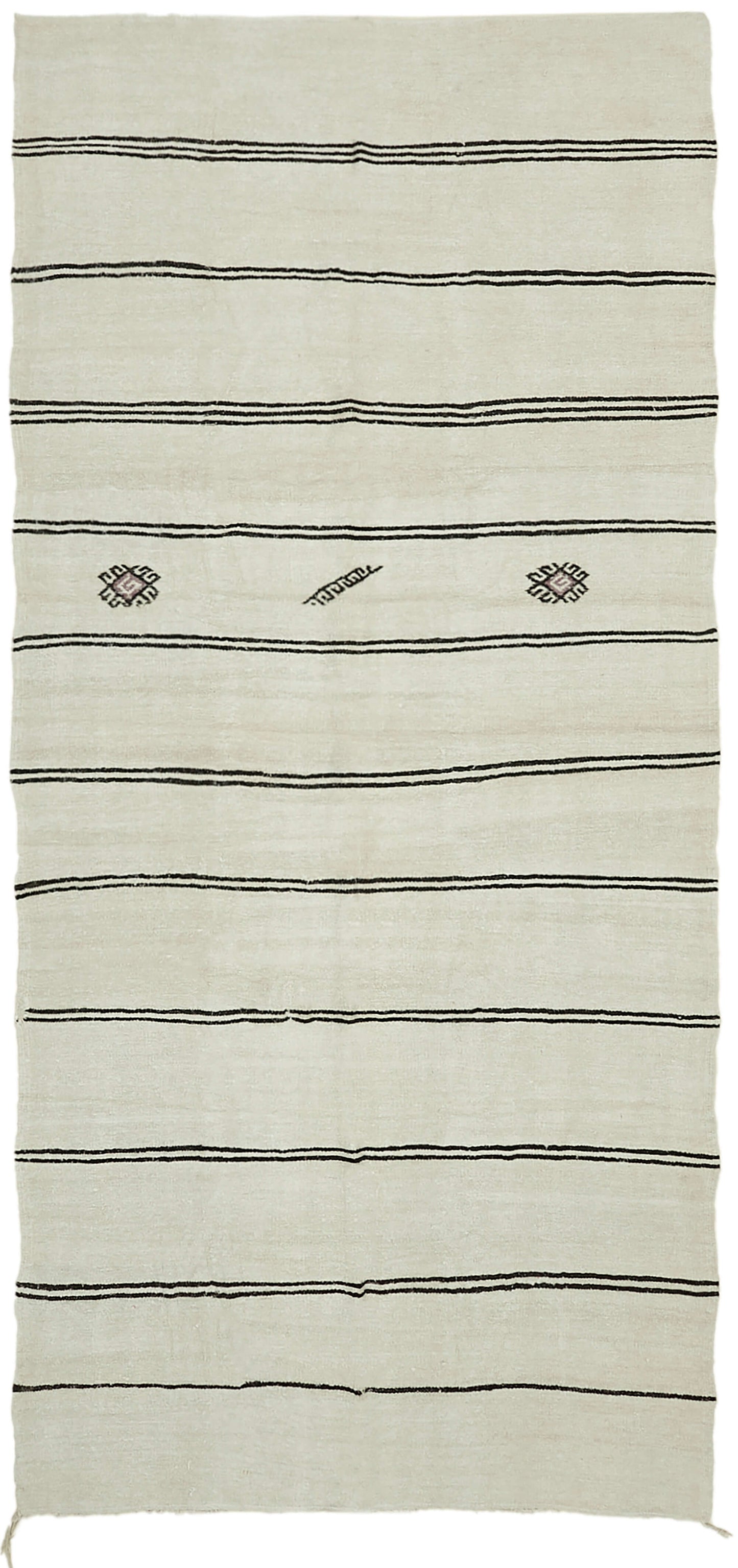 6x12 Beige Hemp Kilim Rug - 42121