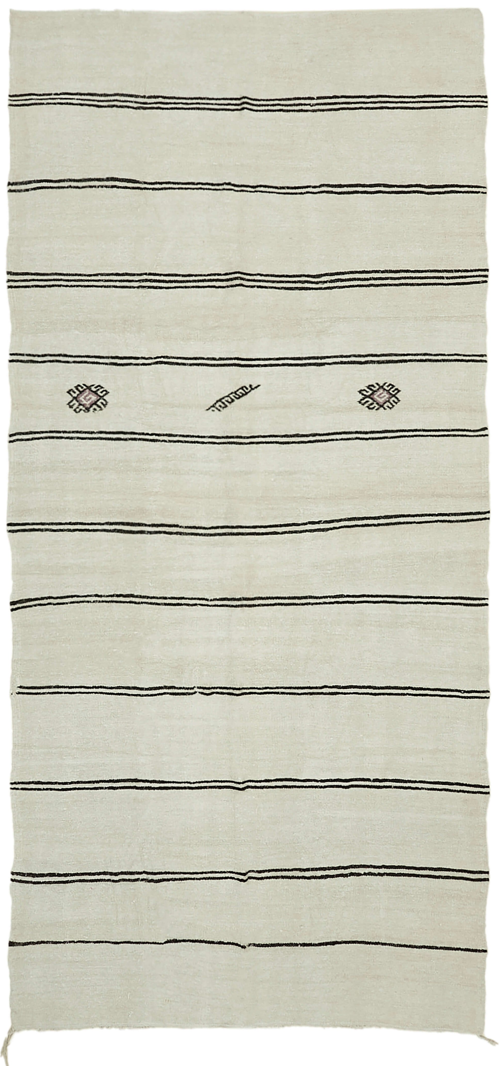 6x12 Beige Hemp Kilim Rug - 42121
