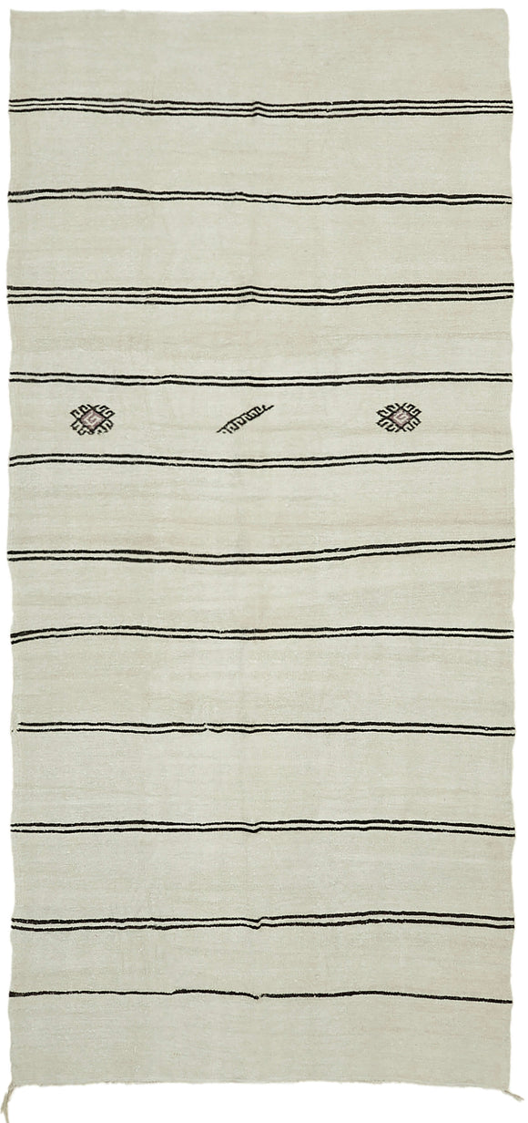 6x12 Beige Hemp Kilim Rug - 42121