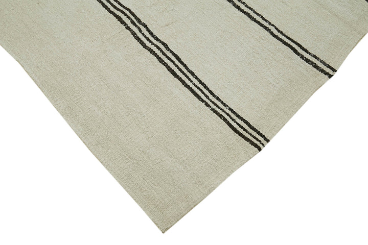 6x12 Beige Hemp Kilim Rug - 42121