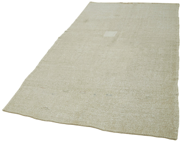 5x9 Beige Hemp Kilim Rug - 42123