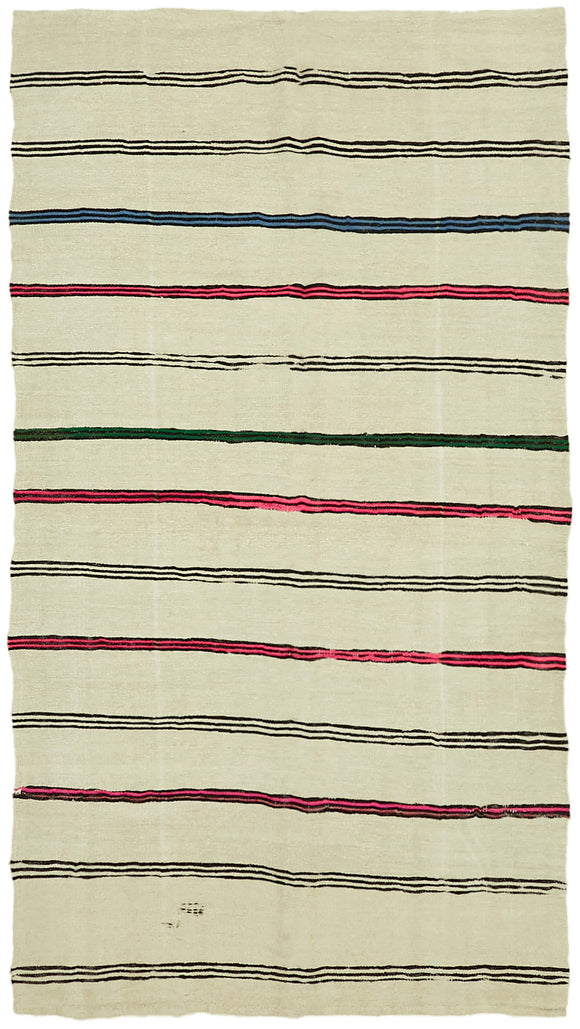 6x11 Beige Hemp Kilim Rug - 42125