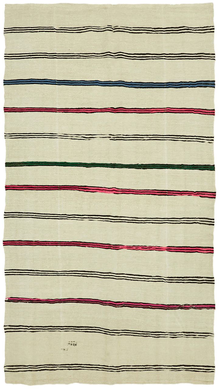 6x11 Beige Hemp Kilim Rug - 42125