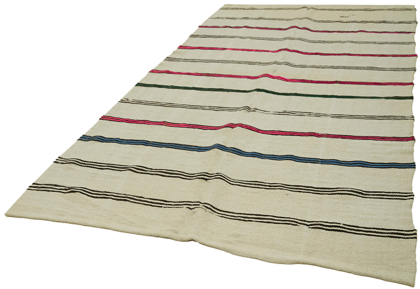 6x11 Beige Hemp Kilim Rug - 42125
