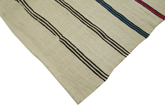6x11 Beige Hemp Kilim Rug - 42125
