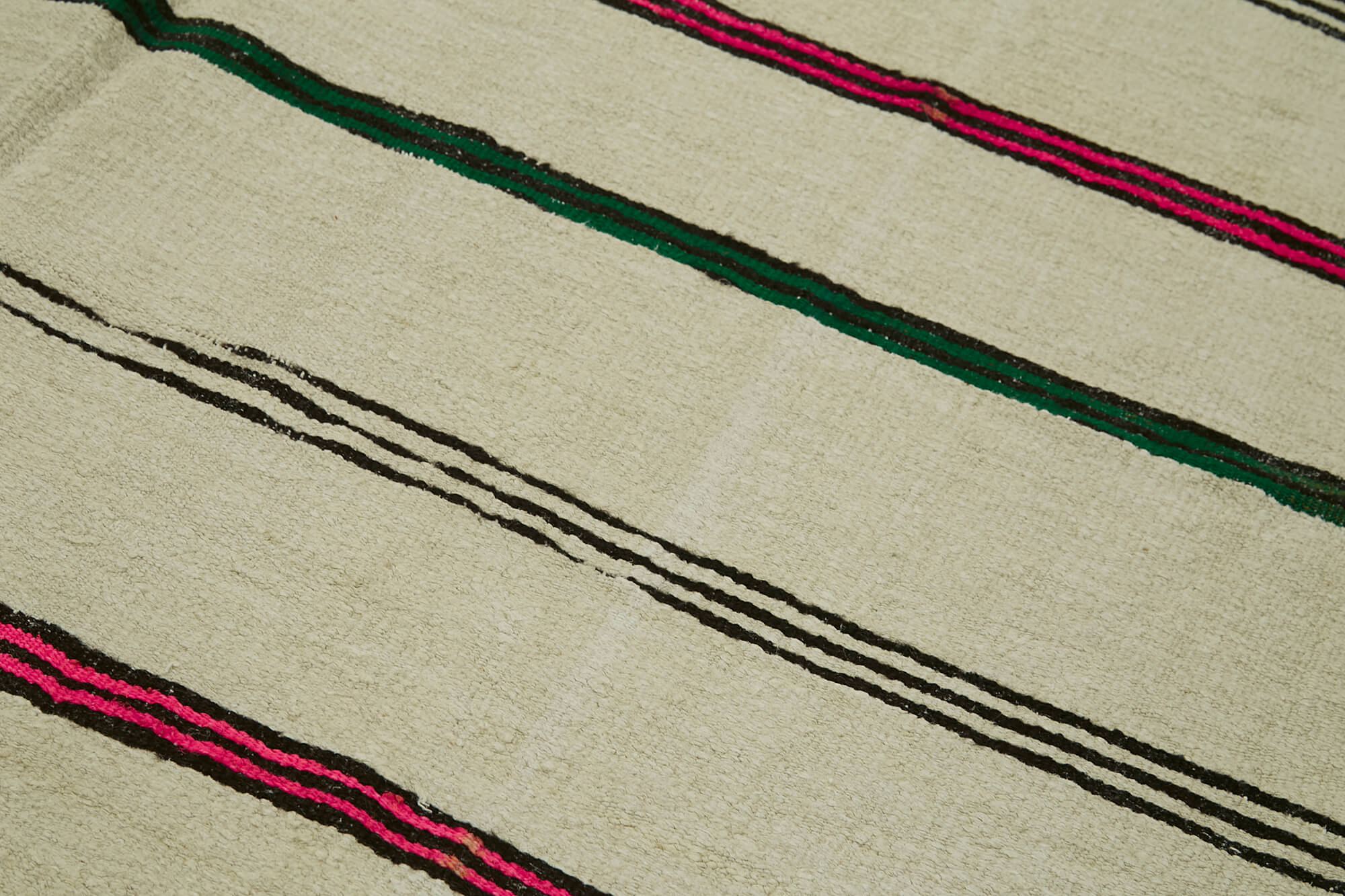 6x11 Beige Hemp Kilim Rug - 42125