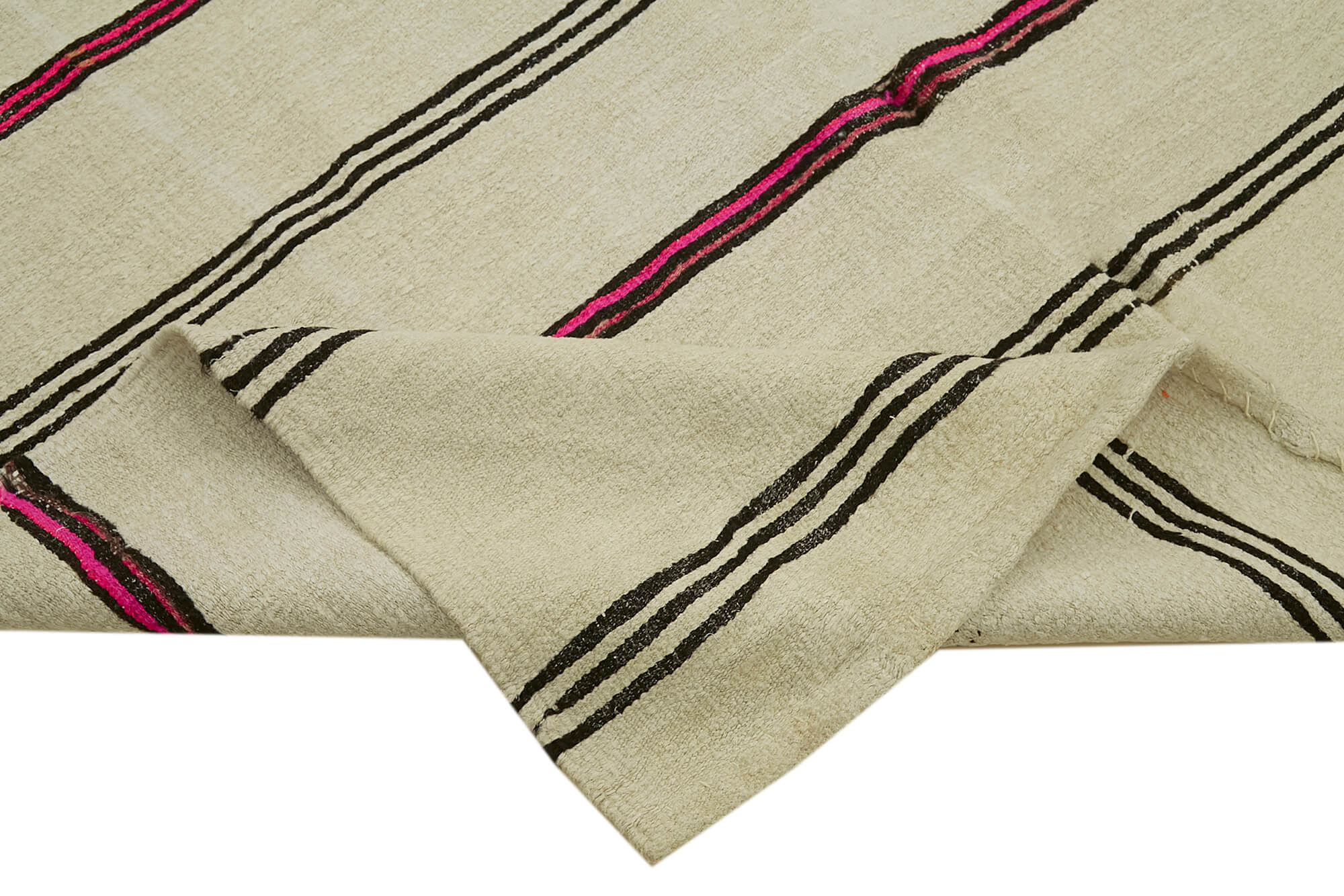 6x11 Beige Hemp Kilim Rug - 42125