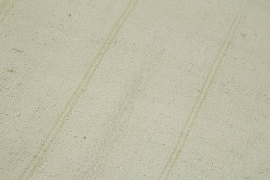 4x9 White Hemp Kilim Rug - 42132