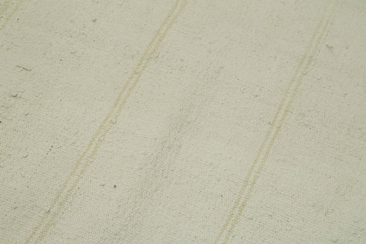 4x9 White Hemp Kilim Rug - 42132