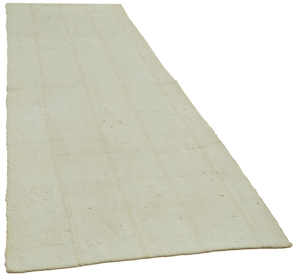 4x10 Beige Hemp Kilim Rug - 42133