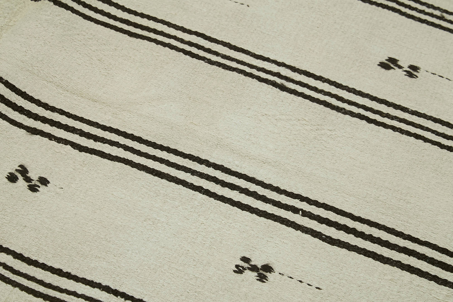 5x10 White Hemp Kilim Rug - 42134