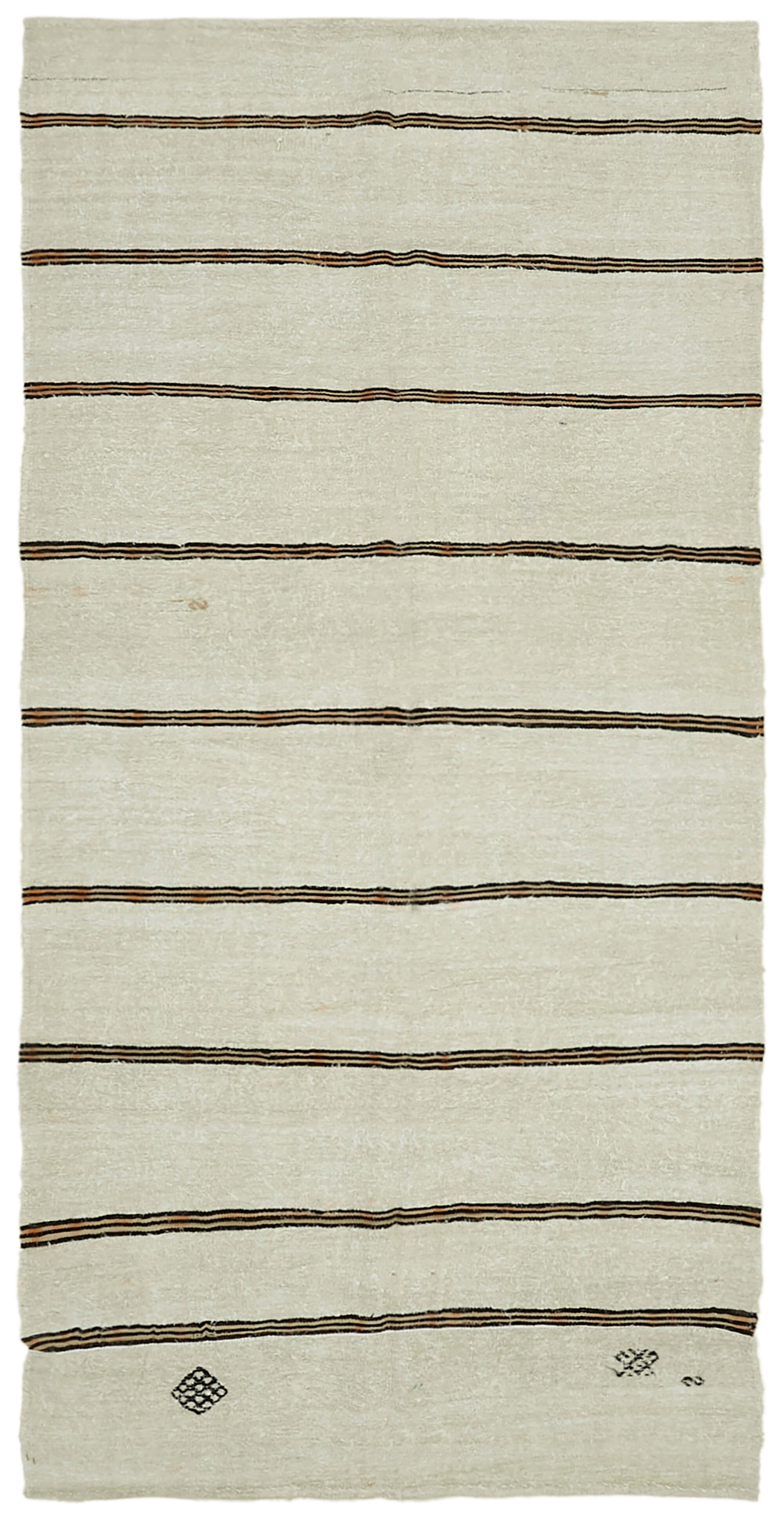6x12 Beige Hemp Kilim Rug - 42136