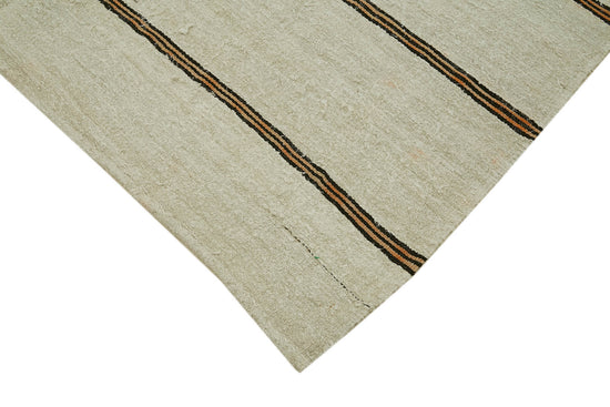 6x12 Beige Hemp Kilim Rug - 42136