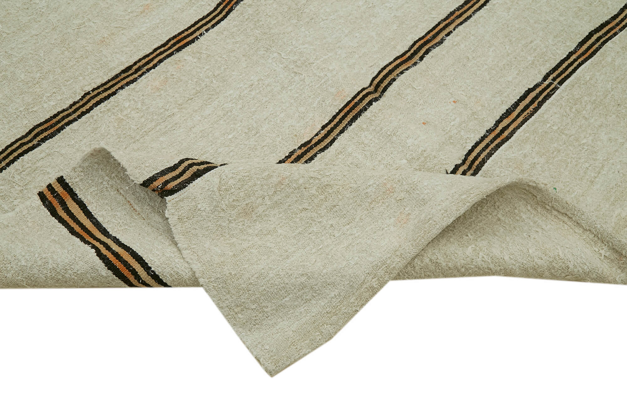 6x12 Beige Hemp Kilim Rug - 42136