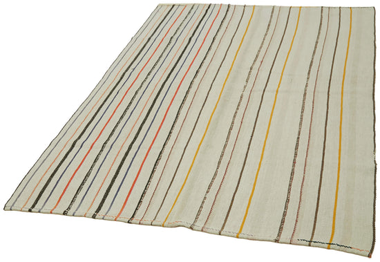 5x7 Multicolor Hemp Kilim Rug - 42141