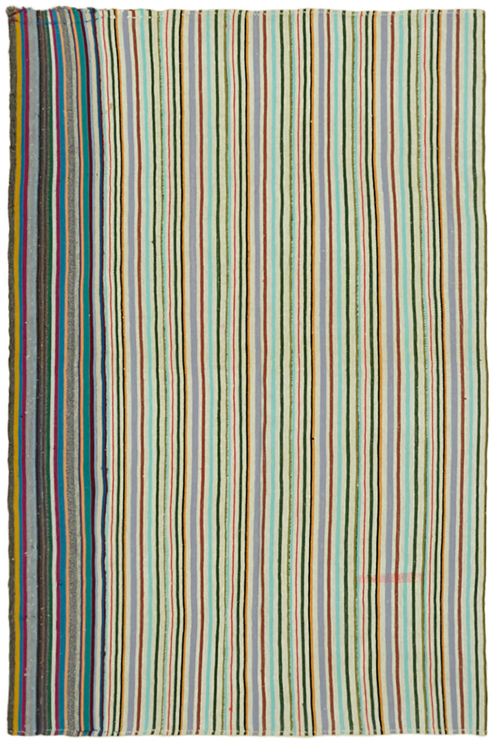 5x8 Multicolor Hemp Kilim Rug - 42143