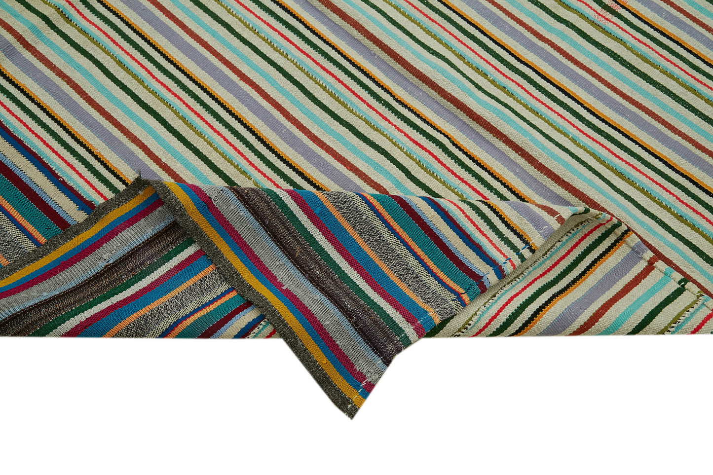 5x8 Multicolor Hemp Kilim Rug - 42143