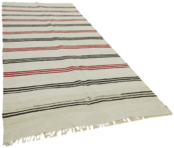 5x13 Beige Hemp Kilim Rug - 42159