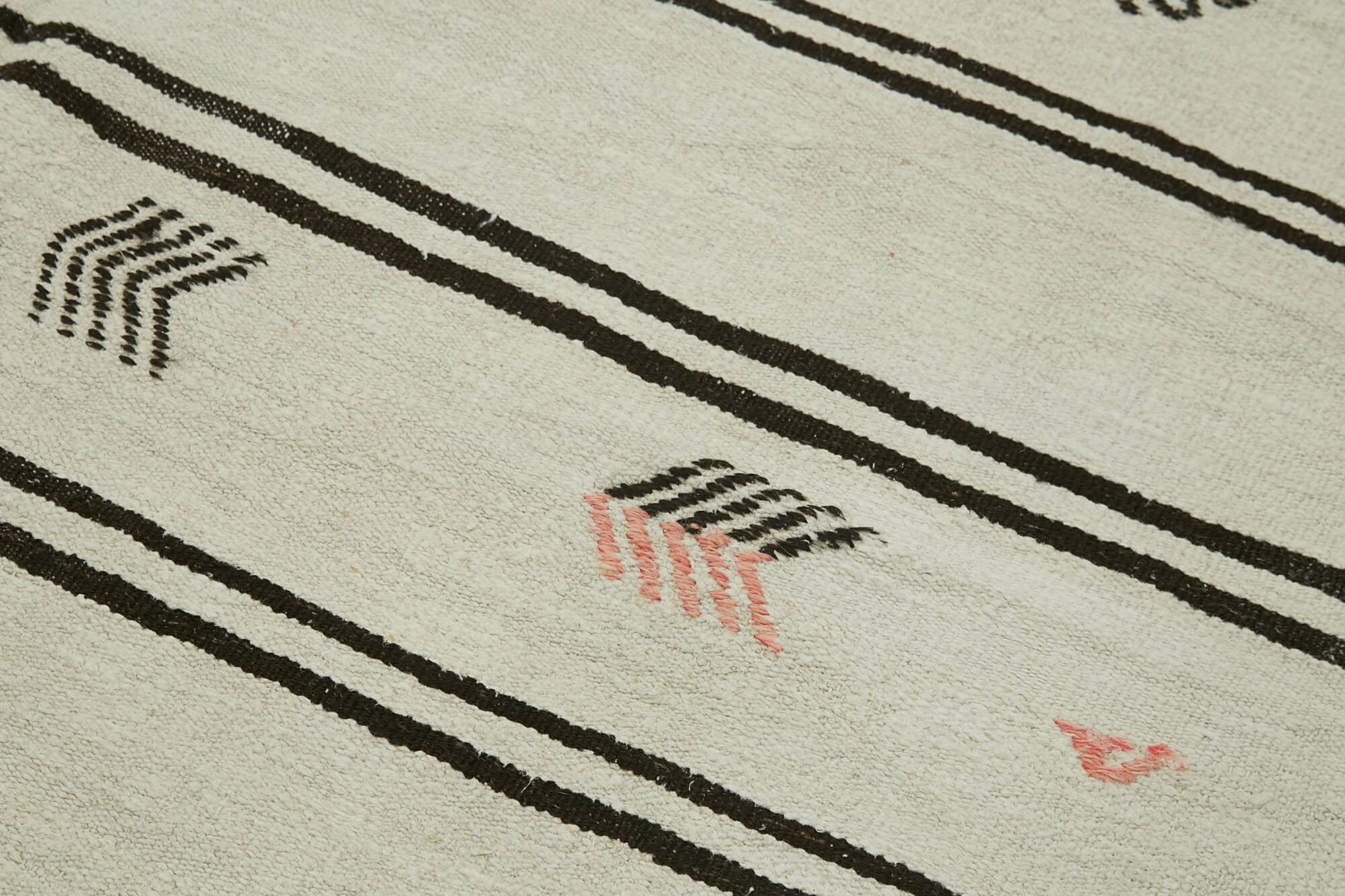 6x10 Beige Hemp Kilim Rug - 42162