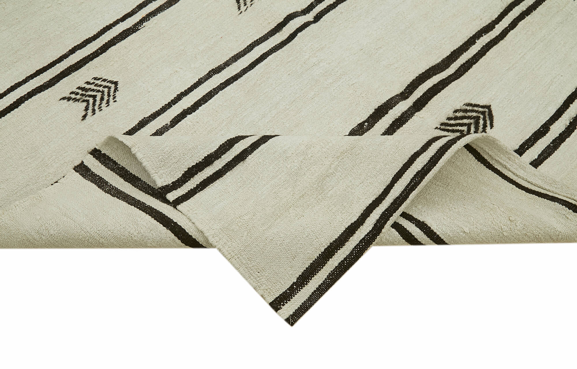 6x10 Beige Hemp Kilim Rug - 42162