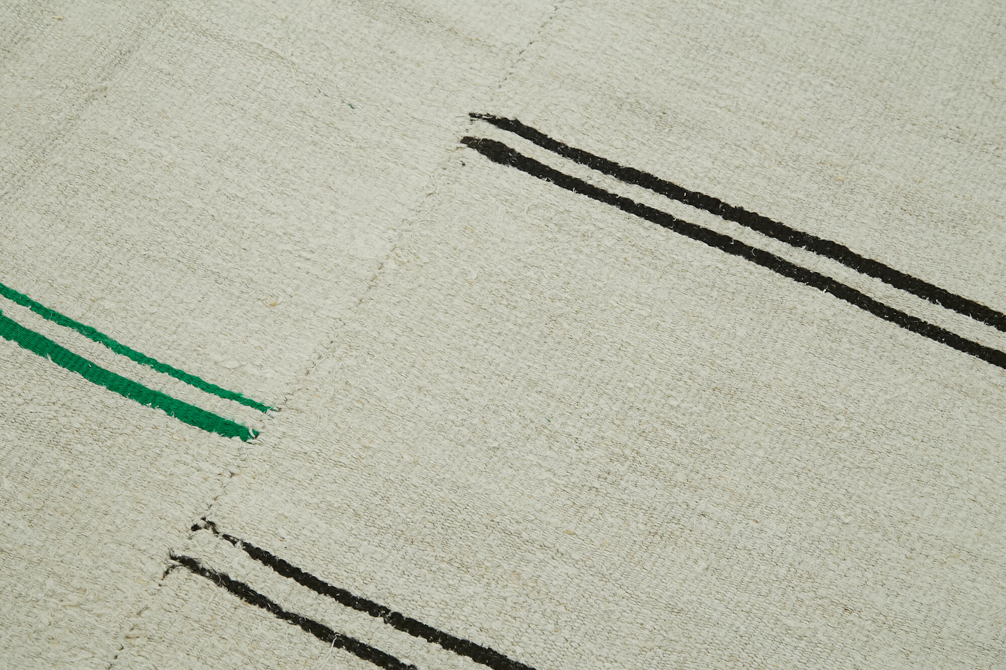 5x13 Beige Hemp Kilim Rug - 42163