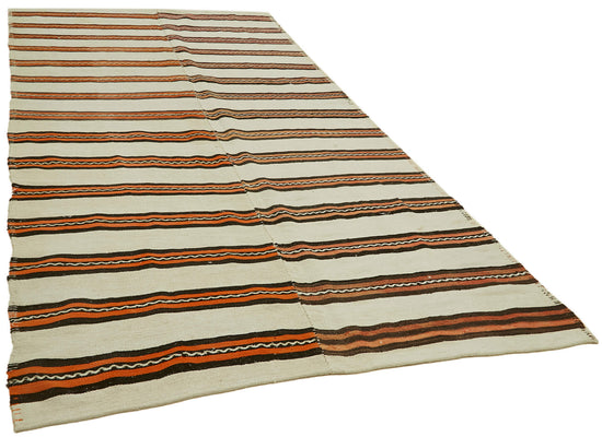 6x11 Multicolor Hemp Kilim Rug - 42175
