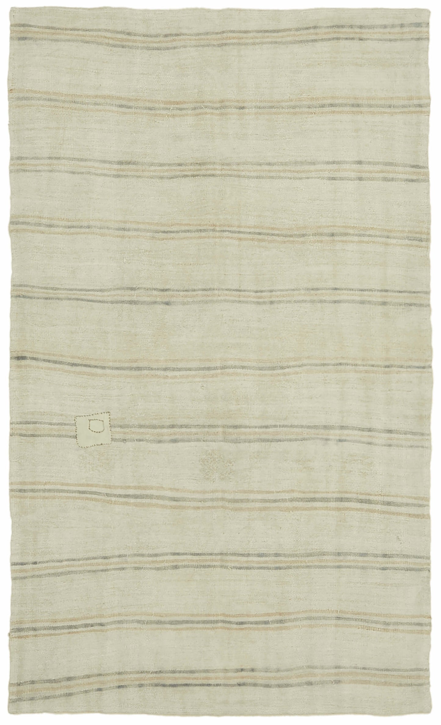 6x9 Beige Hemp Kilim Rug - 42176