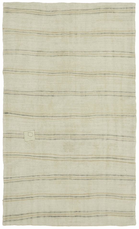 6x9 Beige Hemp Kilim Rug - 42176