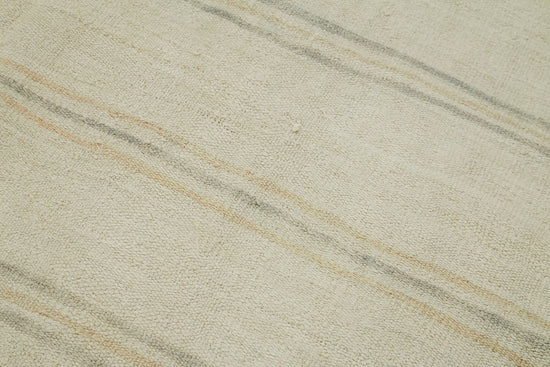 6x9 Beige Hemp Kilim Rug - 42176