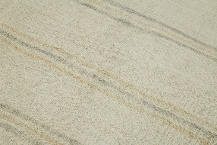 6x9 Beige Hemp Kilim Rug - 42176