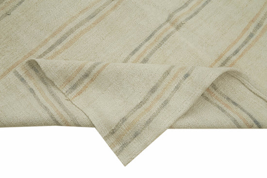 6x9 Beige Hemp Kilim Rug - 42176