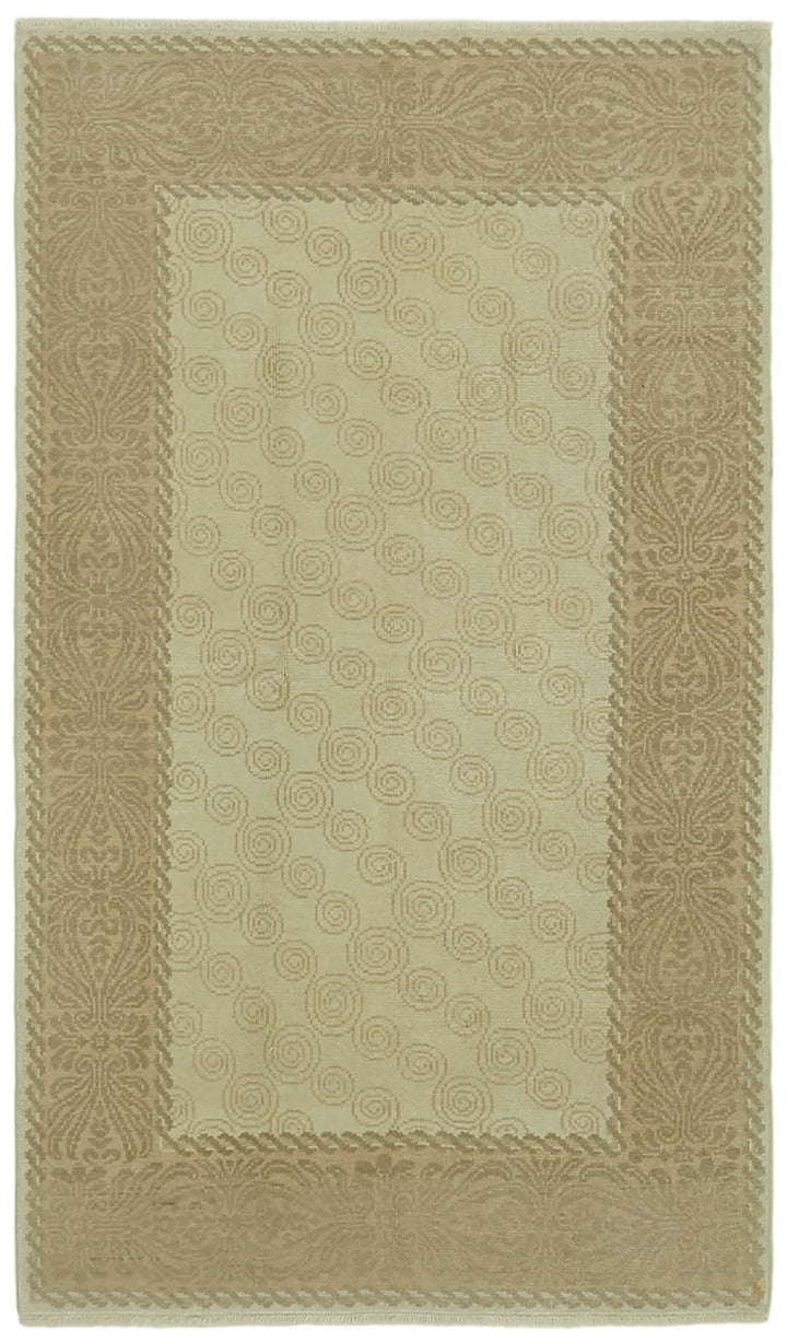 4x7 Beige Oushak Rug - 42179